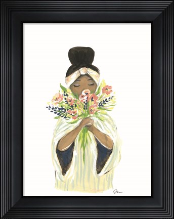 Framed Fragrant Flowers Print