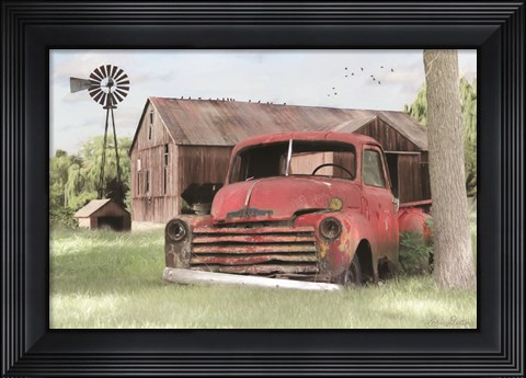 Framed Red and Rusty II Print
