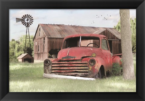 Framed Red and Rusty II Print