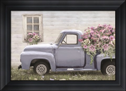 Framed Live Life in Full Bloom Print