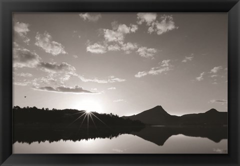 Framed Estes Lake Sunrise Print