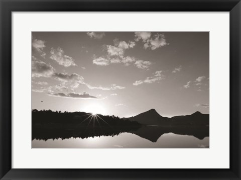 Framed Estes Lake Sunrise Print