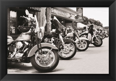 Framed Bike Week Print