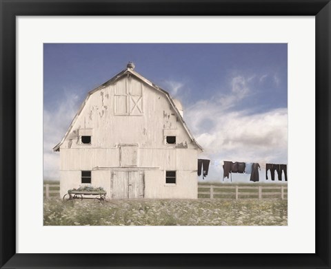 Framed Amish Laundry Print