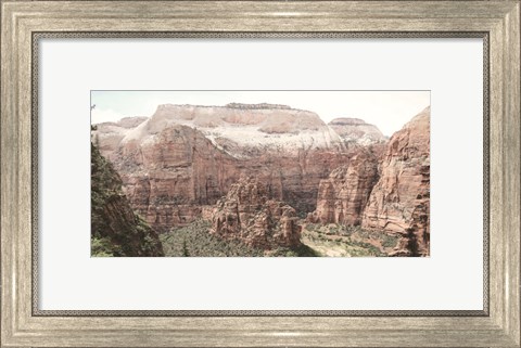 Framed Hiking in Zion Print