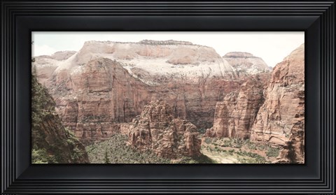 Framed Hiking in Zion Print
