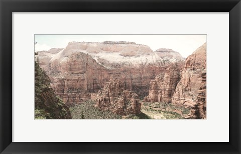 Framed Hiking in Zion Print