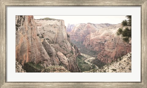 Framed Zion from Above Print