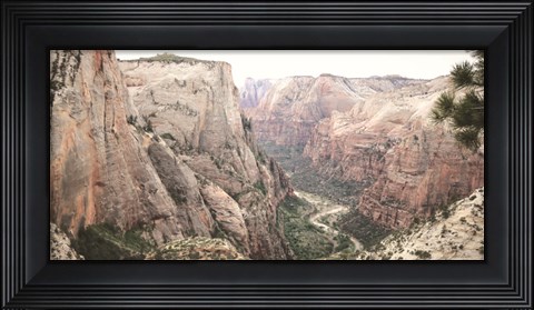 Framed Zion from Above Print