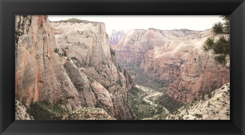 Framed Zion from Above Print