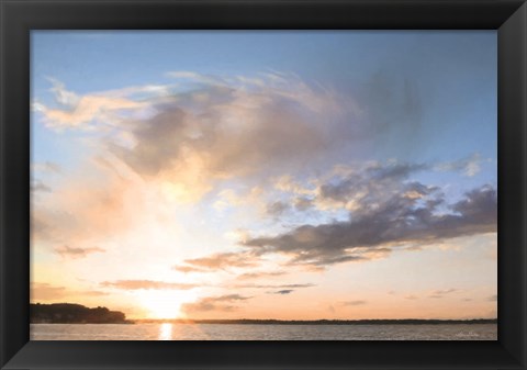 Framed Bayside Sunset I Print