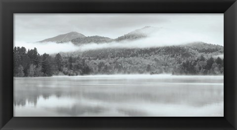 Framed Foggy Mirror Lake Print