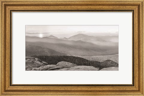 Framed Cascade Mountain Sunrise Print