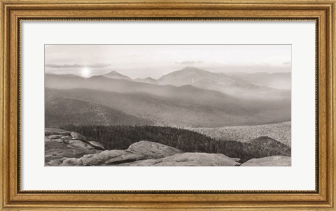 Framed Cascade Mountain Sunrise Print