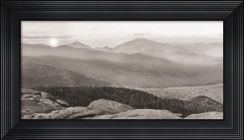 Framed Cascade Mountain Sunrise Print