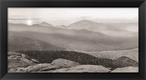 Framed Cascade Mountain Sunrise Print