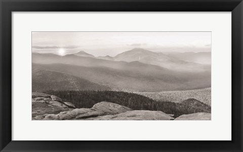 Framed Cascade Mountain Sunrise Print