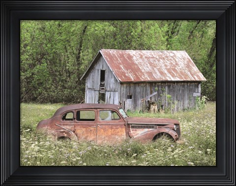 Framed Old and Rustic Print