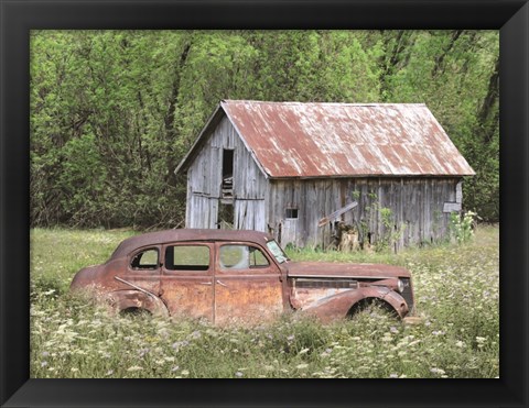 Framed Old and Rustic Print