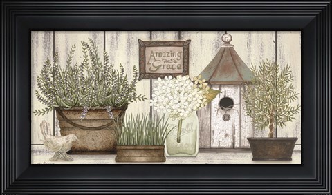Framed Collection of Herbs Print
