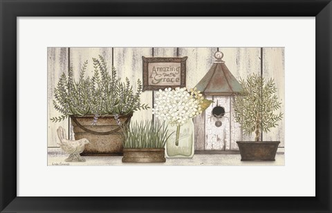 Framed Collection of Herbs Print
