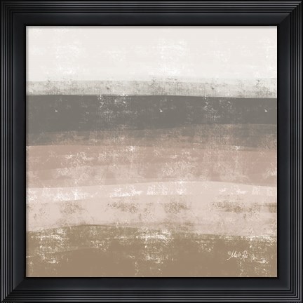 Framed Striped Abstract 2 Print