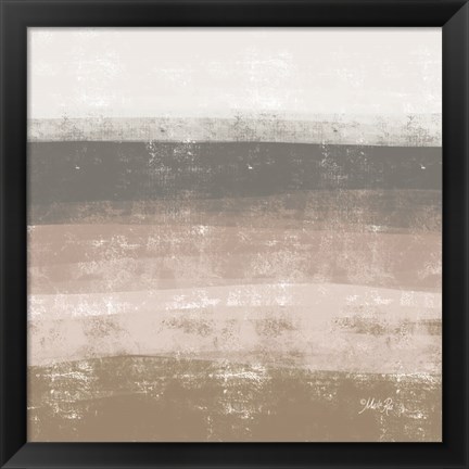 Framed Striped Abstract 2 Print