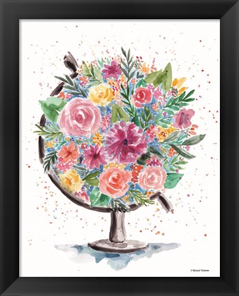 Framed Flower Globe Print