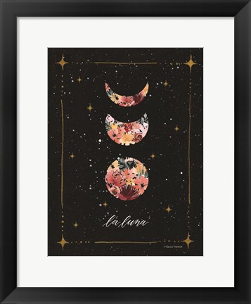 Framed La Luna Moon Phases Print