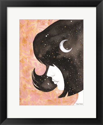 Framed Moon in Her Hair Print