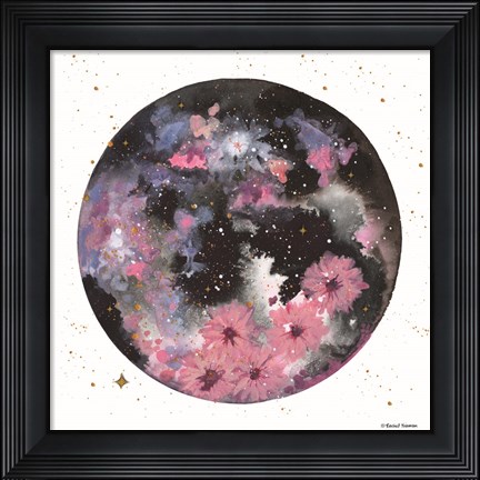 Framed Floral Planet Print