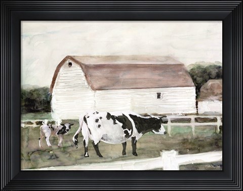 Framed Country Farm Print