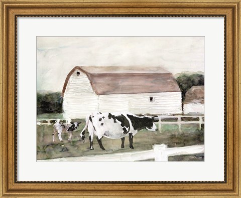 Framed Country Farm Print