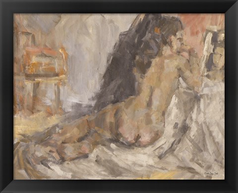 Framed Reclining Figure Print