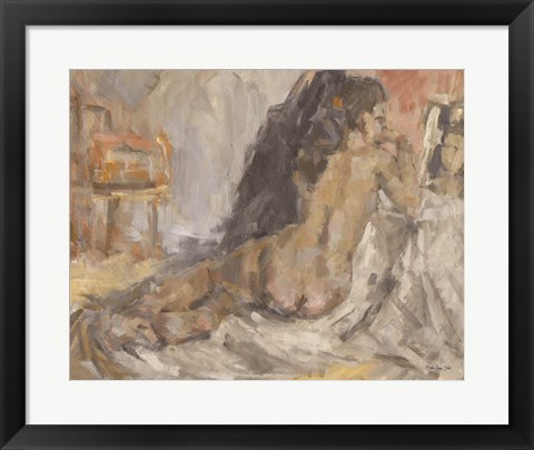 Framed Reclining Figure Print