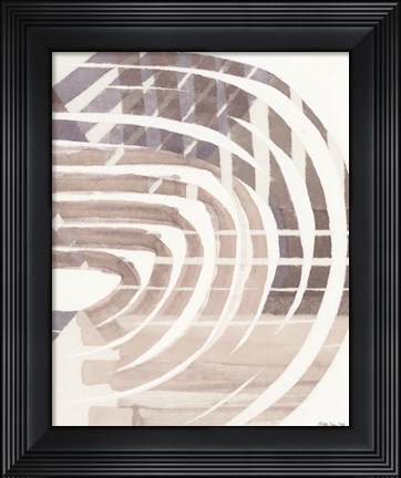 Framed Abstract Curves Print