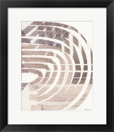 Framed Abstract Curves Print
