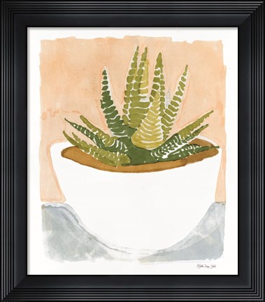 Framed Cacti Bowl Print
