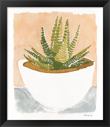 Framed Cacti Bowl Print