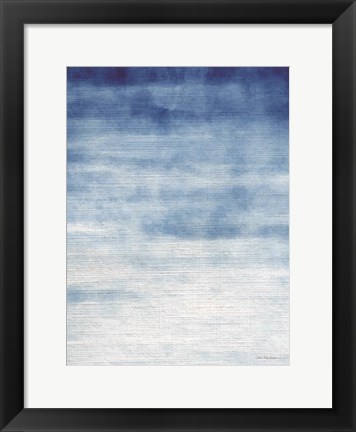 Framed Abstract Blue Print