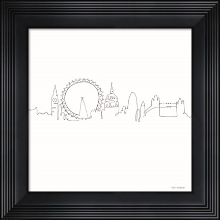 Framed One Line London Print