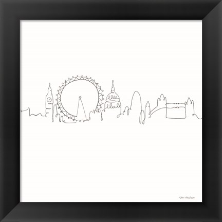 Framed One Line London Print