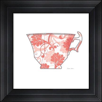 Framed Bright Garden Cafe II Print