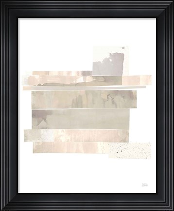 Framed Stacks IV Neutral B Print