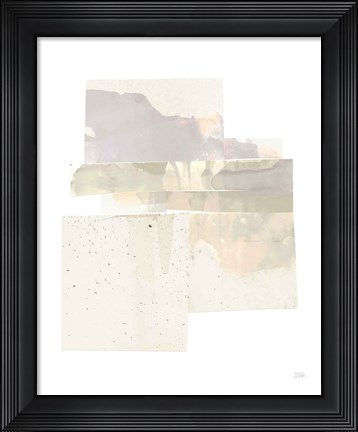 Framed Stacks II Neutral B Print