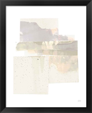 Framed Stacks II Neutral B Print