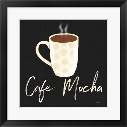 Framed Fresh Coffee Cafe Mocha Print