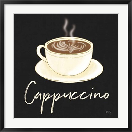 Framed Fresh Coffee Cappucino Print