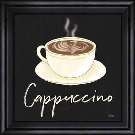 Framed Fresh Coffee Cappucino Print