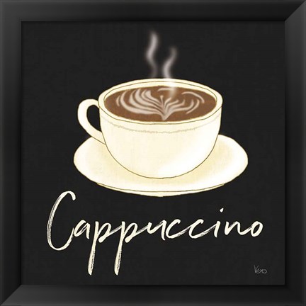 Framed Fresh Coffee Cappucino Print